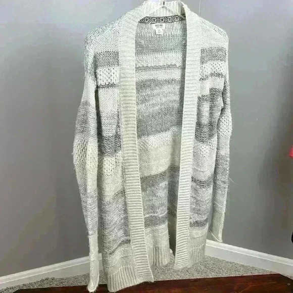 Long Sweater | Loose Knit | Gray Knit Sweater - Picture 5 of 5